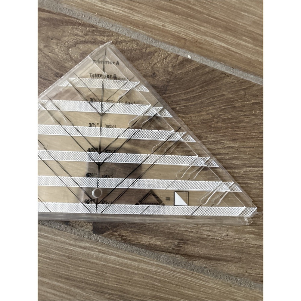 EZ Quilting Tri Tool Ruler - 2 Triangular Shaped Tools - Picture 3 of 4